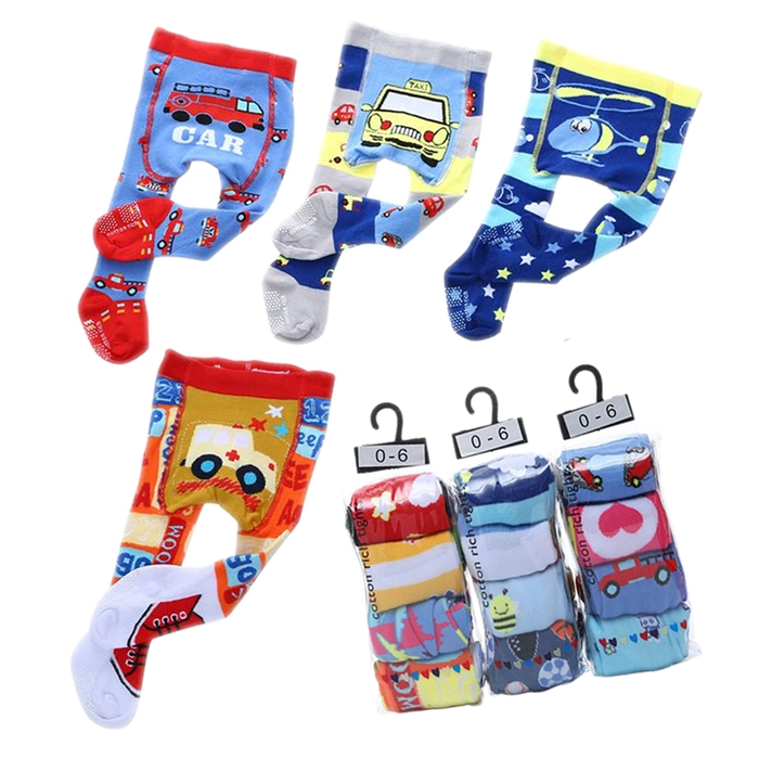 [4pcs] Baby Pants Cotton Infant Legging Newborn Tights Boy / Girl Pants Baby Clothes (0-12M)