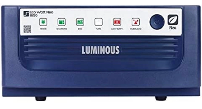 Buy Luminous Eco Watt Neo 1650 Square Wave 1500/24V Inverter for Home,  Office and Shops online from ERA RADIOS