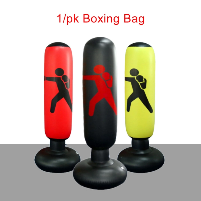 1.6m Tall Boxing Punching Bag Fitness Equipment PVC Inflatable Boxing Column Tumbler Sandbag Boxing Training