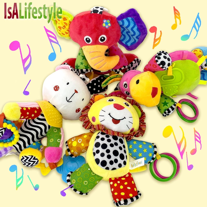 Baby Musical Hanging Rattle Toy with Music Early Development For Stroller Bed Playpen Baby Toys Babyfans