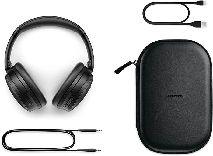 Bose QuietComfort 45 Noise cancelling Headphone Bluetooth with microphone -  Black
