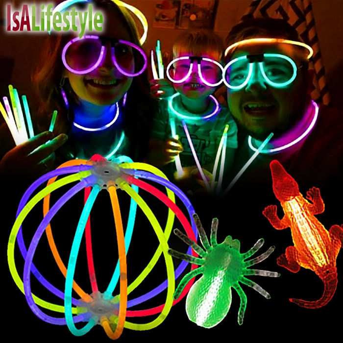 Party Glow Set Light Stick Eyeglasses Ball Mask Neon Sticks for Birthday Christmas Beach Party Mainan Cahaya 荧光棒