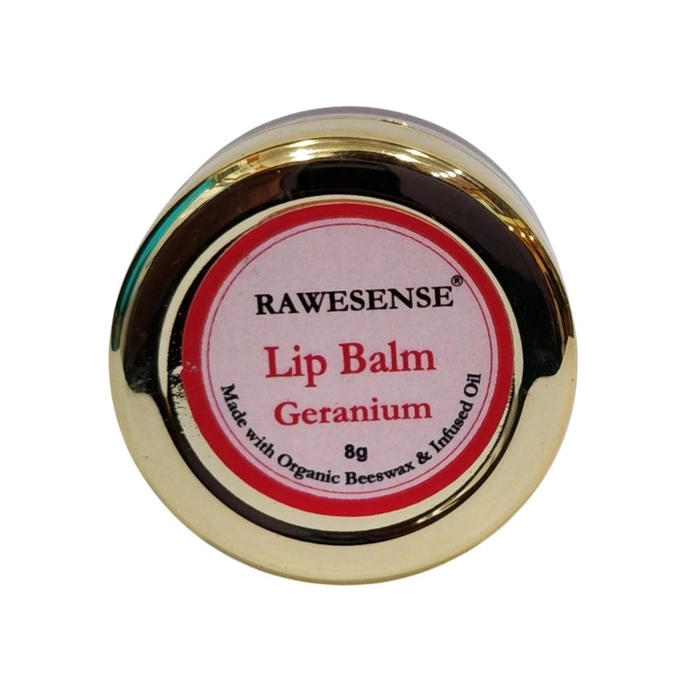 Rawesense Geranium Lip Balm - Soft and Nourished Lips / Pigmented & Dry Lips