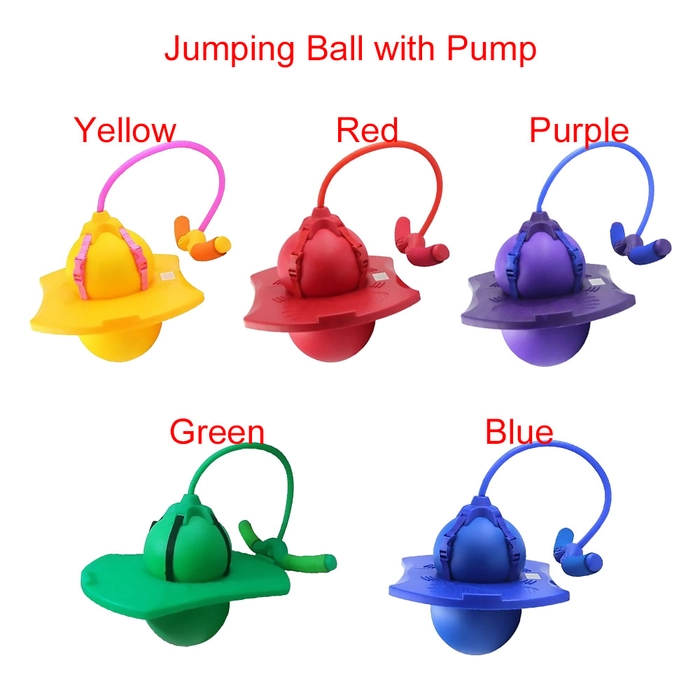 Balance Bouncy Ball " FREE PUMP " Board Jumping Toy Kid Adult Fitness Grow Tall Training Sport Game 跳跳球