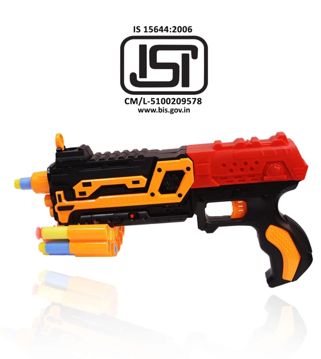 Blaster Guns with Laser Light & Music, Foam Bullets with 14 Foam