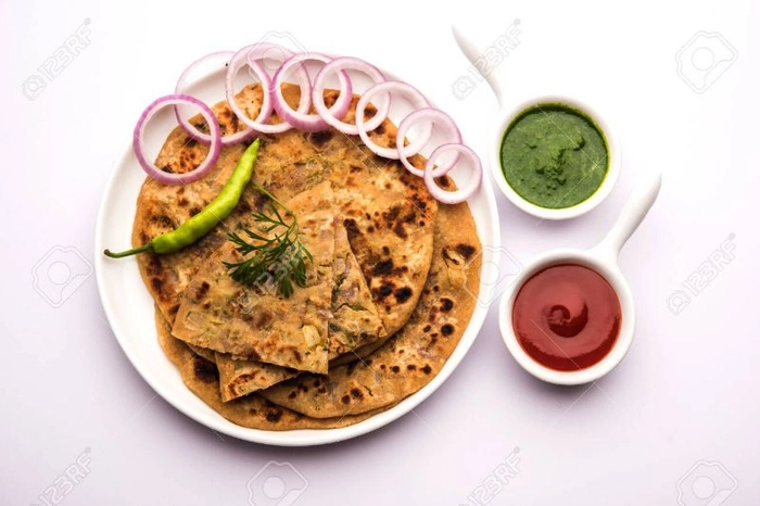 Pyaz Tamatar Paratha