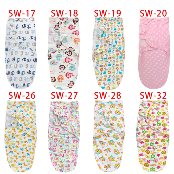 Instant Baby Swaddle Pod Soft Adjustable Swaddling Infant Baby Cotton Wrap Blanket Kain Bedung Bayi SW