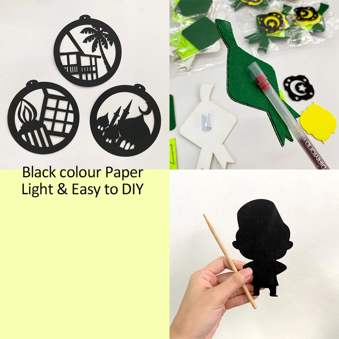 【Selamat Hari Raya】 Kids Traditional Art Craft Felt Eid Mebarak Pencil Topper / Hanging Deco/ Scratch Art