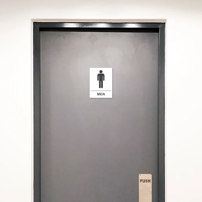 MEN RESTROOM SIGN