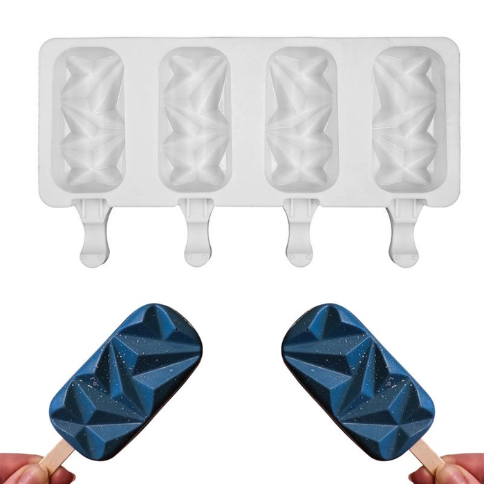 3D Diamond Silicone Cakesicle / Popsicle Mold Cake Tools - Divena In