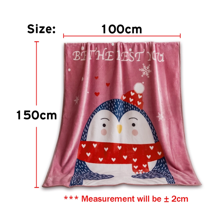 Big Baby Blanket Fleece Layer Soft Sleeping Receiving Blanket Selimut Bedung Bayi 150x100cm (Boy/Girl) FB