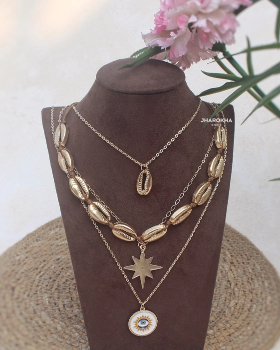 Hamsa | layered necklace
