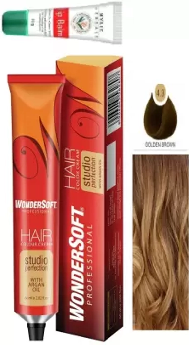 WonderSoft Hair Color Cream - Golden Brown 4.3