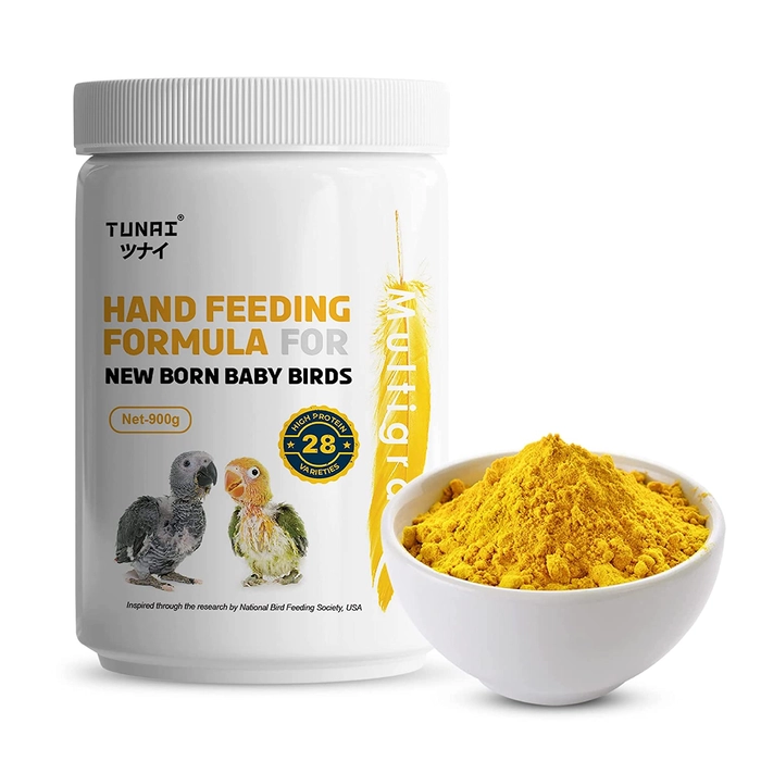 Tunai Multi Grain Mix Fine Powdered Hand Feeding Formula For All New Born Baby Birds, Fortified With Rich Content of Calcium And Protein, Essential For Your Petslife For The Growth Of Bones, Feathers