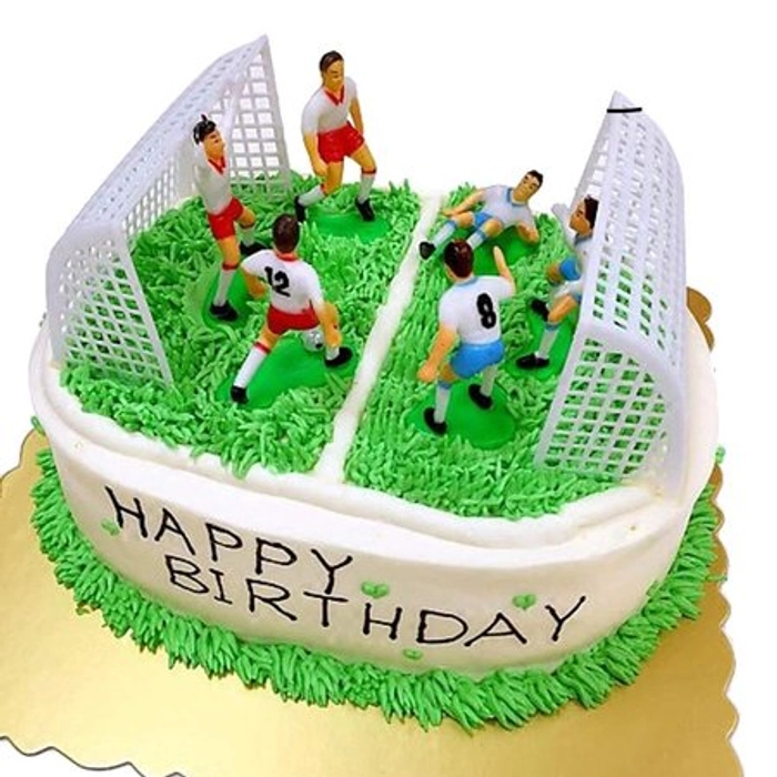 Cake Decoration Sets Football Team Scene Cake Toppers - Temu