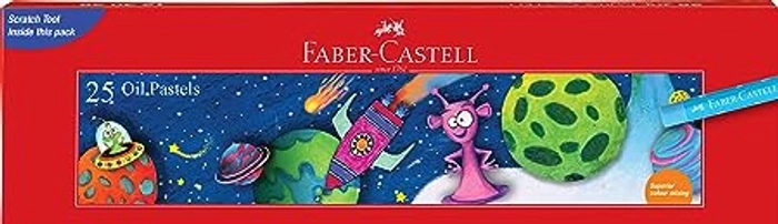 Faber-Castell Oil Pastel Set - Pack of 25 (Assorted), bright pastel Color