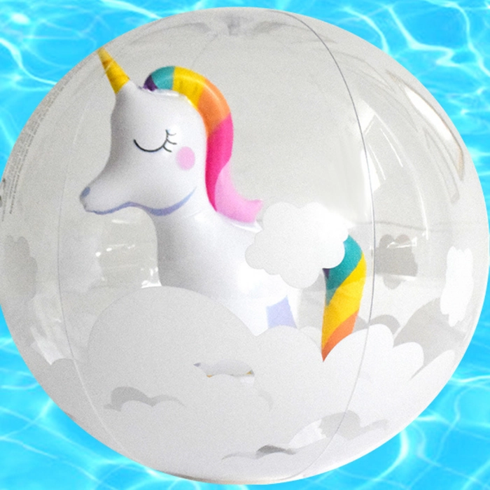 Inflatable 3D Beach Balls Glitter Ball for Pool Game Beach Pool Party Summer Water Play Party Decorations