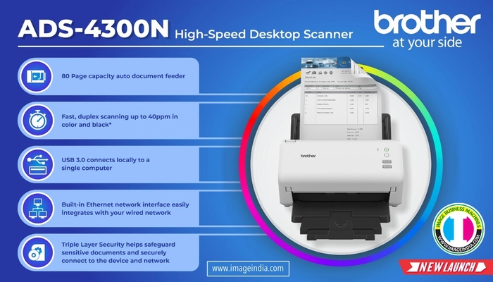 ADS-4300N High-Speed Network Desktop Scanner