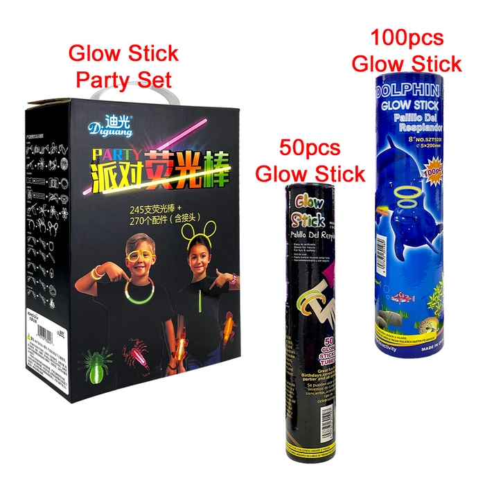 Party Glow Set Light Stick Eyeglasses Ball Mask Neon Sticks for Birthday Christmas Beach Party Mainan Cahaya 荧光棒