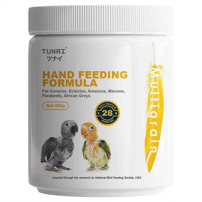 Tunai Multi Grain Hand Feeding Formula for All Baby Birds Comes with Feeding Syringe, 900g