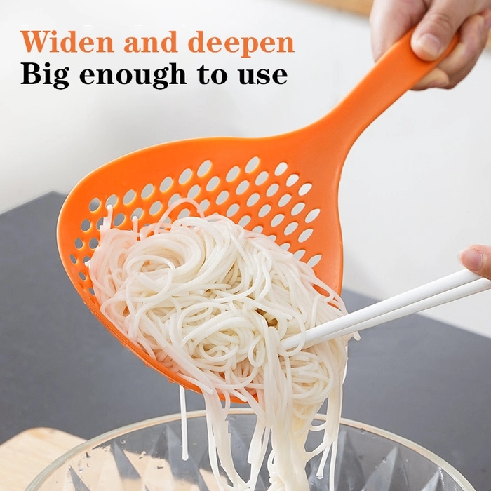 Drain Soup Skimmer Fry Mesh Handy Filter Kitchen Colander Spoon Strainer Large Noodles Scoop Heat Resistant With Long Handle