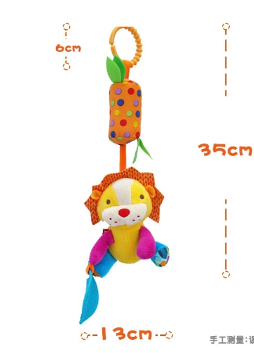 SKK Baby Rattle Wind Chime With Teether Clip on Toy for Stroller Crib Playmate