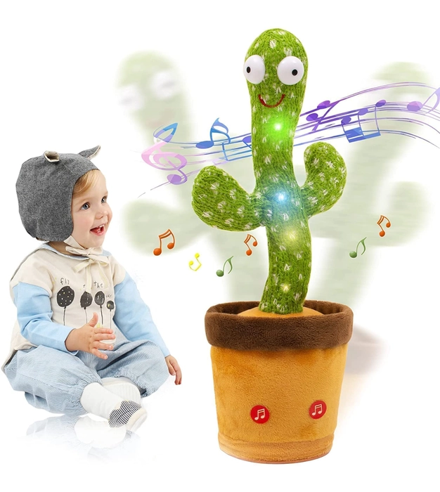 Buy Trade Globe Dancing Cactus Talking Plush Toy Wriggle & Singing  Recording Repeat What You Say Funny Education Toys for Babies Children  Playing & Babies Interaction-Tik Talk Cactus Toy Online at Best