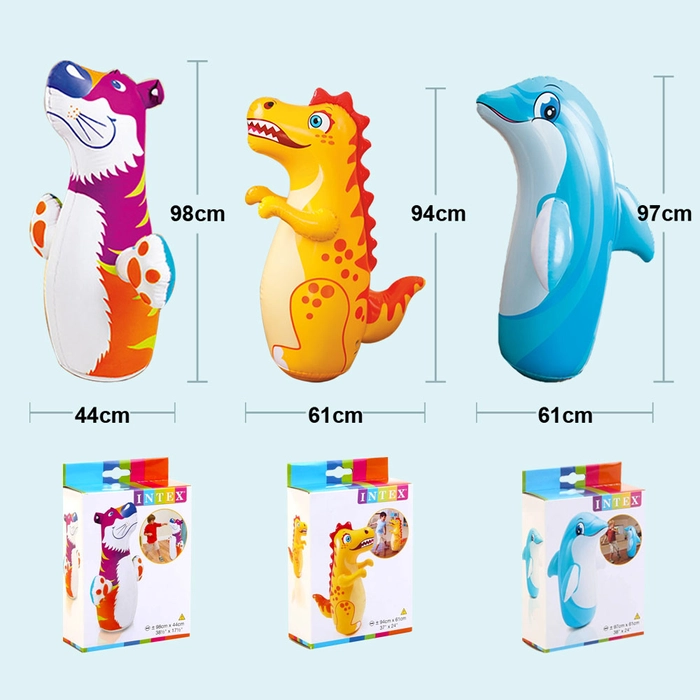 INTEX 44669 Inflatable Animal Toy Children 3D Bop Bags Designs Boxing Punch Bag Toys for boys