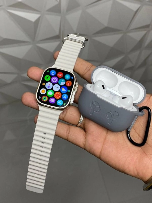 Buy ULTRA WATCH AND AIRPODS PRO 2 AND CABEL PROTECTOR online from JAIN ...
