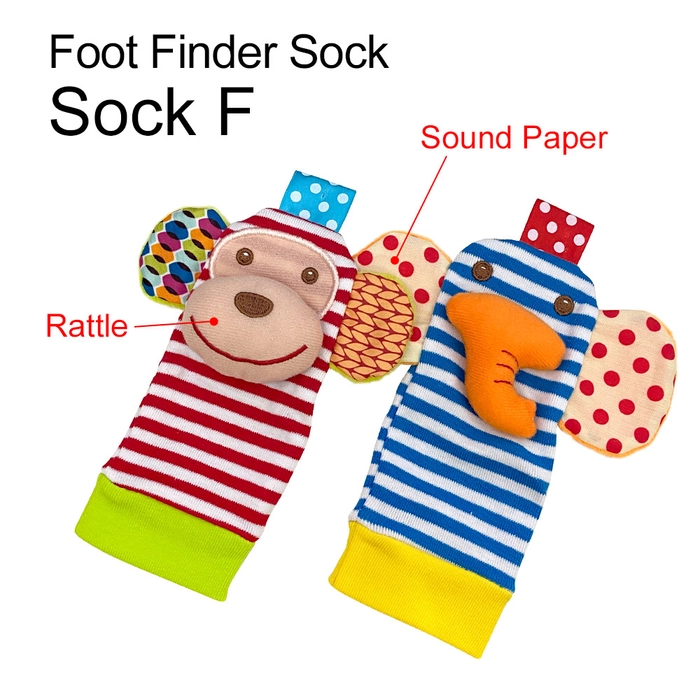 Baby Hand Wrist Rattle Sock Foot Finders Development Toy Strap Rattle Socks SKK Sozzy