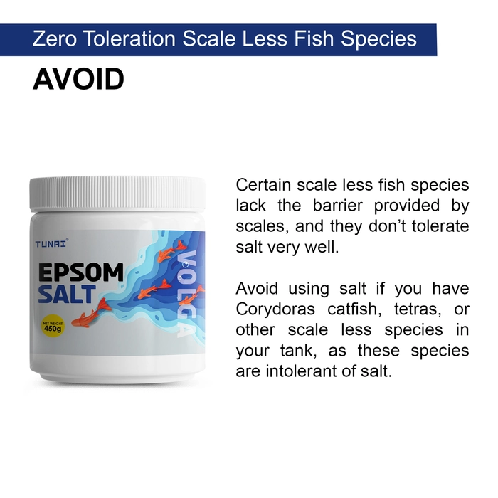 Tunai Epsom Salt 450g for Aquarium Fish Tank (Crystal, 450g)