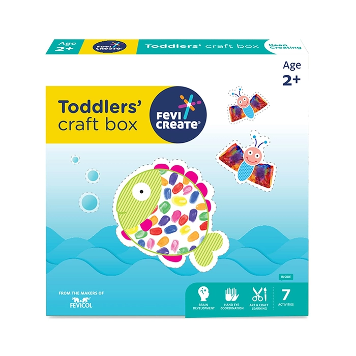 Fevicreate Toddler's Craft Box - 7 Fun Learning Activities for Ages 2+
