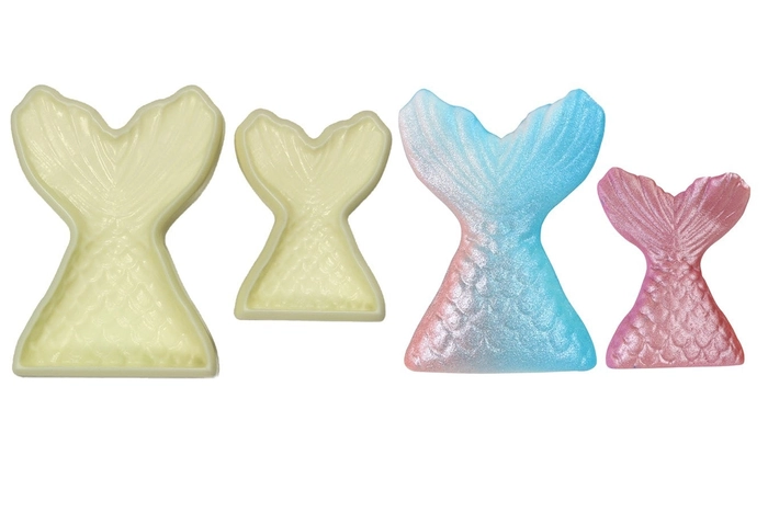 Set of 2 Fish Tail Pop It Fondant Clay Mould Cake Decoration - Divena In