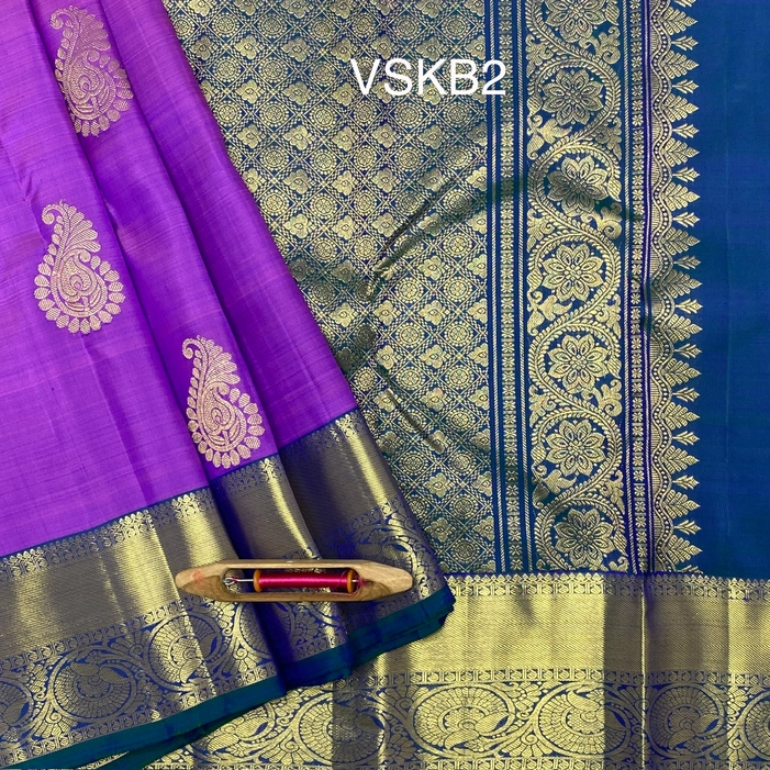 Buy Lavender Lilac Silk Saree online-Karagiri