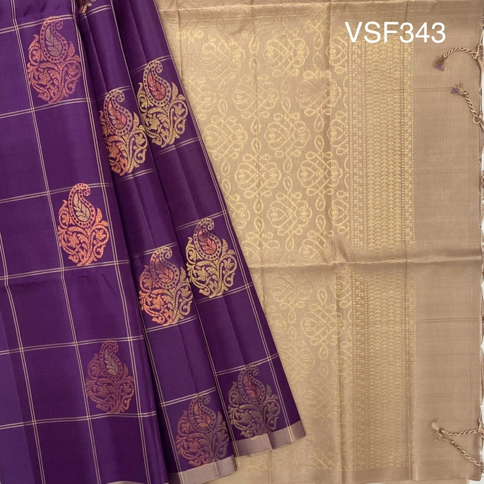 Naval Palam And Yellow Kanjivaram Saree