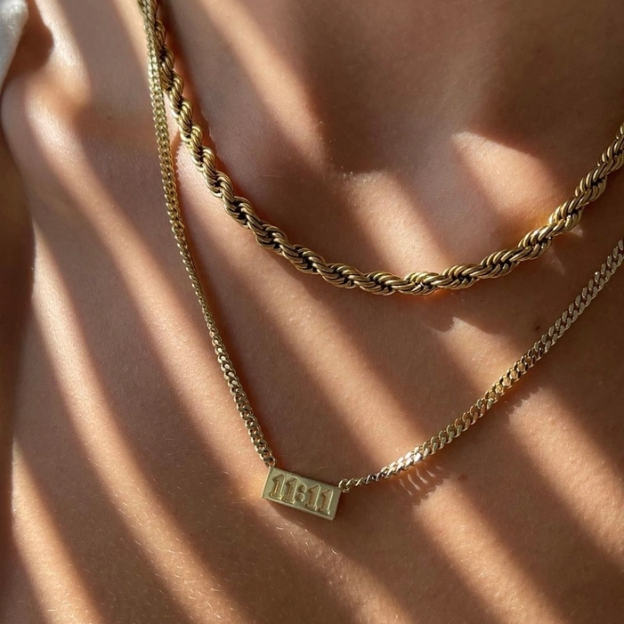 One Self Reminder 11:11 Necklace – LAURA CANTU JEWELRY US