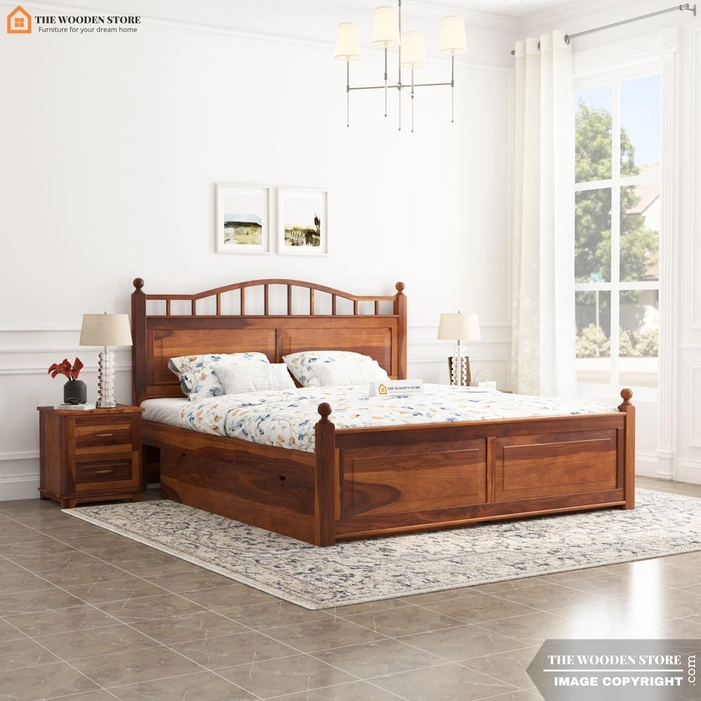 Buy Wooden Beds Online @ Upto 50% OFF | The Wooden Store