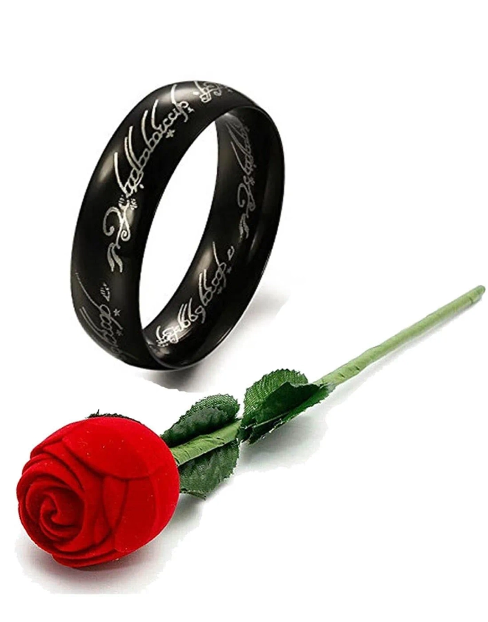 PERSONALISED NAME RING (BLACK) – Au Revoir - Your Charm Is Waiting