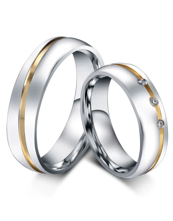 Buy SILVOSWAN Platinum Plated Metal Adjustable Couple Ring for Unisex (pack  of 2) Online at Best Prices in India - JioMart.