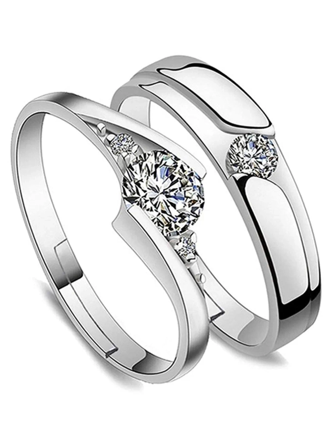 Minimalistic Platinum Finger Ring for Men