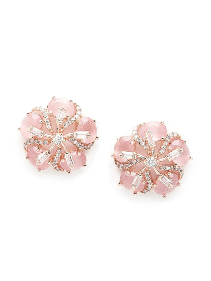 Cherry blossom earrings Pink sakura Blush flower earrings