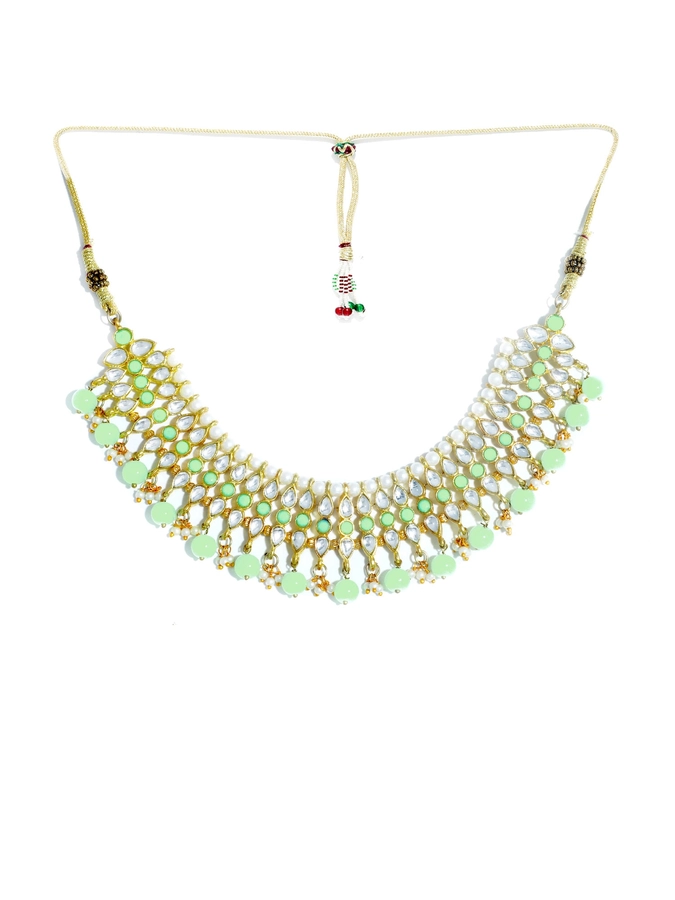 suvarn Five Layard Mint Green Necklace for Women and Girls Crystal Crystal  Necklace Price in India - Buy suvarn Five Layard Mint Green Necklace for  Women and Girls Crystal Crystal Necklace Online