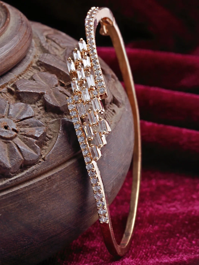 Wholesaler of Captivating 18kt rose gold diamond bracelet for women |  Jewelxy - 208178