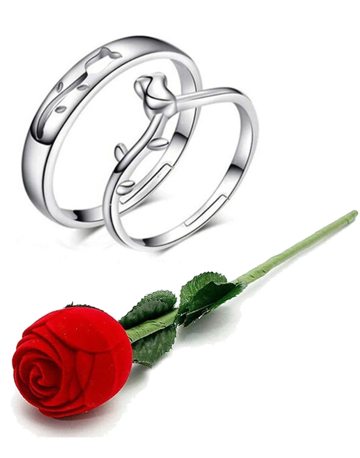 Buy Peora Santos Rosewood Wood Titanium Band Ring Valentine Gift Online At  Best Price @ Tata CLiQ