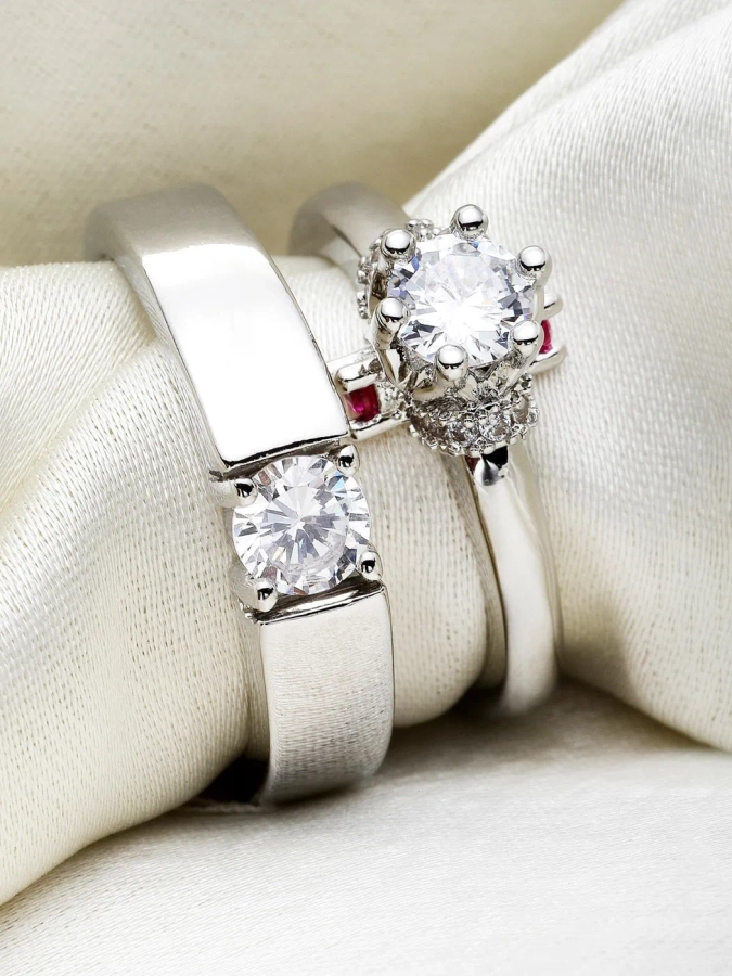 Couple Rings Lover Engagement Ring Commemorate Rings Gold Color Handmade  Diamond Weeding Rings Fashion New Design Elegant Luxury Zircon Women Men  Jewelry Finger Rings | Wish