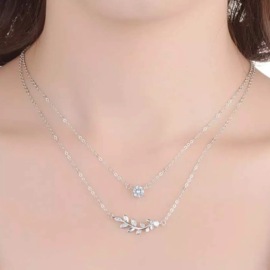 Shining Diva Fashion Platinum Plated Pendent/Pendant Necklace for Girls  Fashion Necklace Jewellery for Women/Girls (Silver)(8012np) : Amazon.in:  Fashion