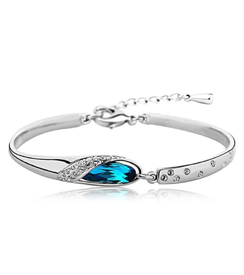 Blue Swarovski Crystal Bracelet - La Vie Parisienne by Catherine Popesco -  – Northern Lights Gallery
