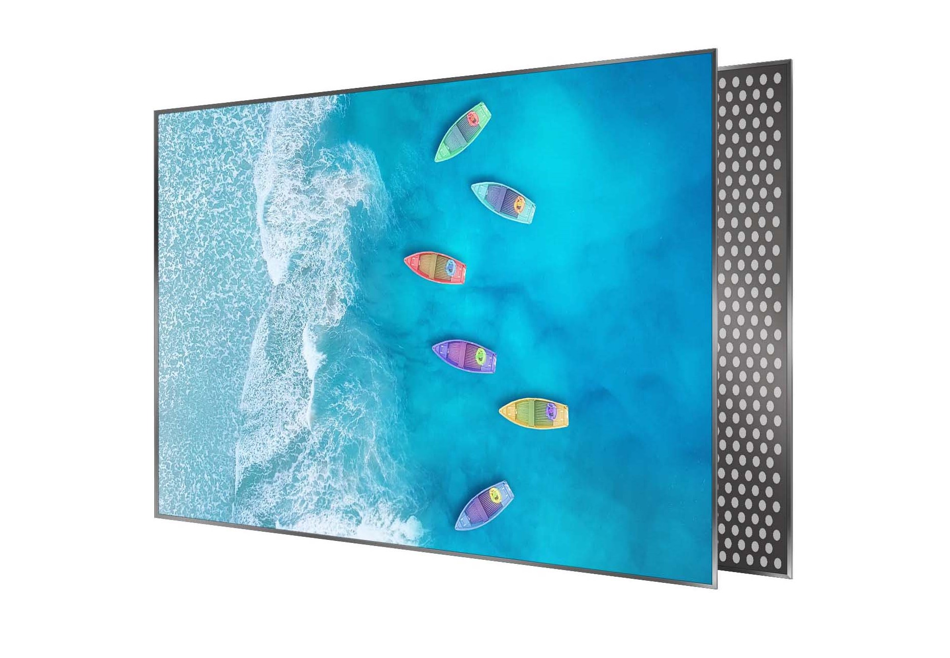 an image demonstrating the glare-free display of the Hisense A7H TV.