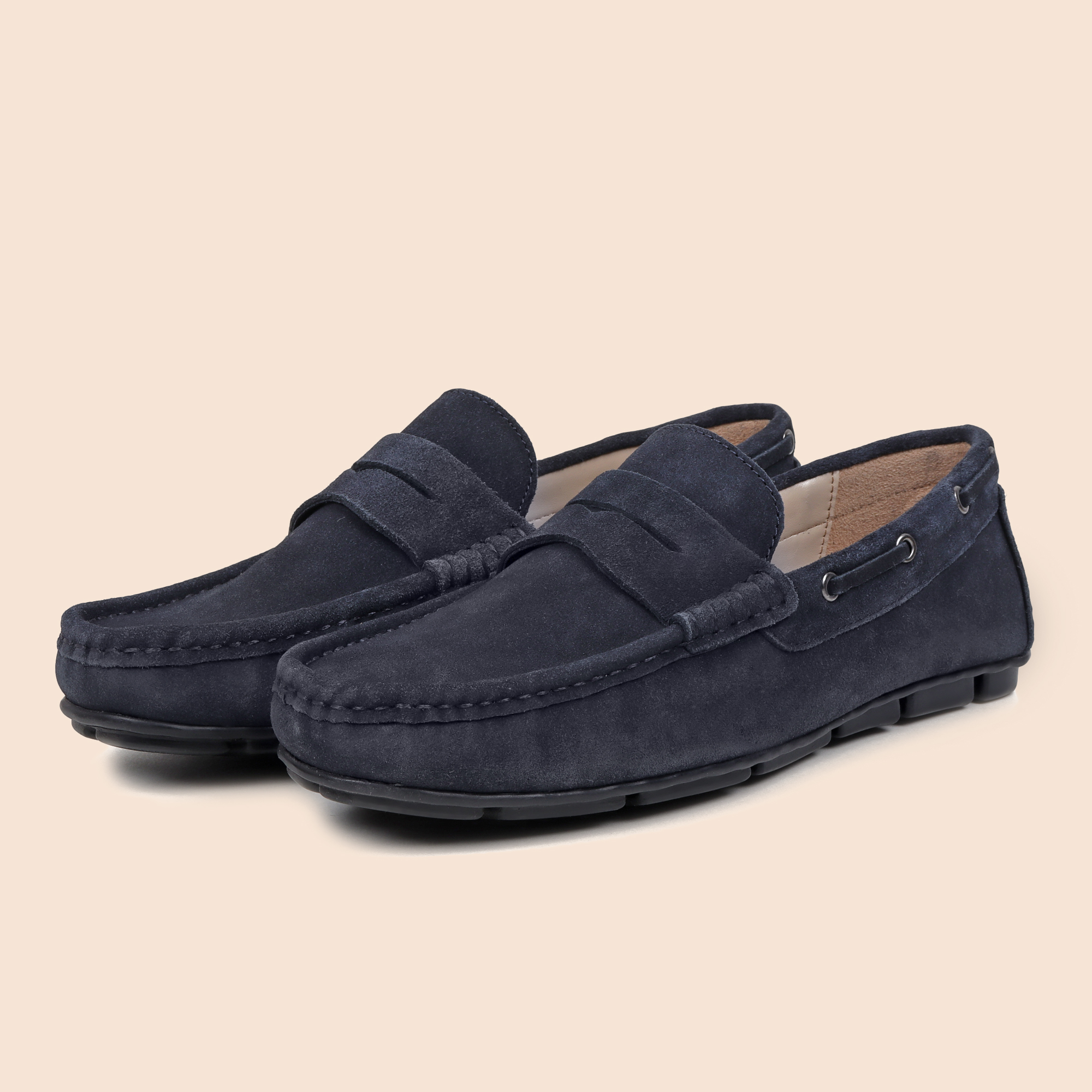 Indigo Blue Moccasins for men