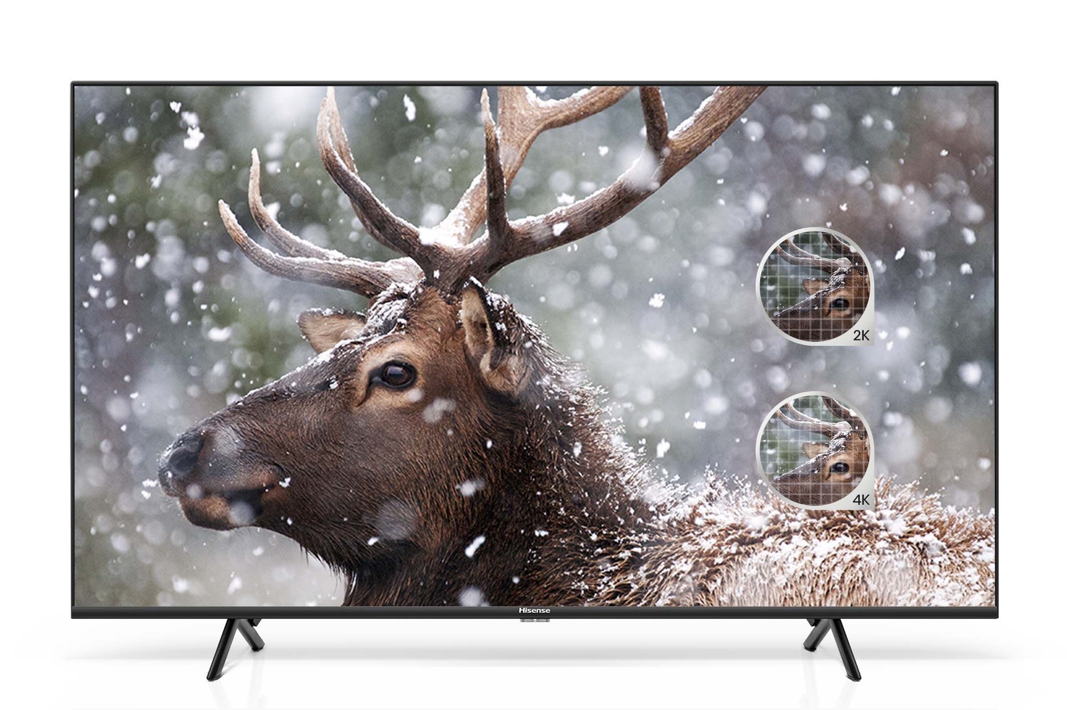 an image that represents the exceptional picture quality and AI upscaling capabilities of the Hisense A7H TV.